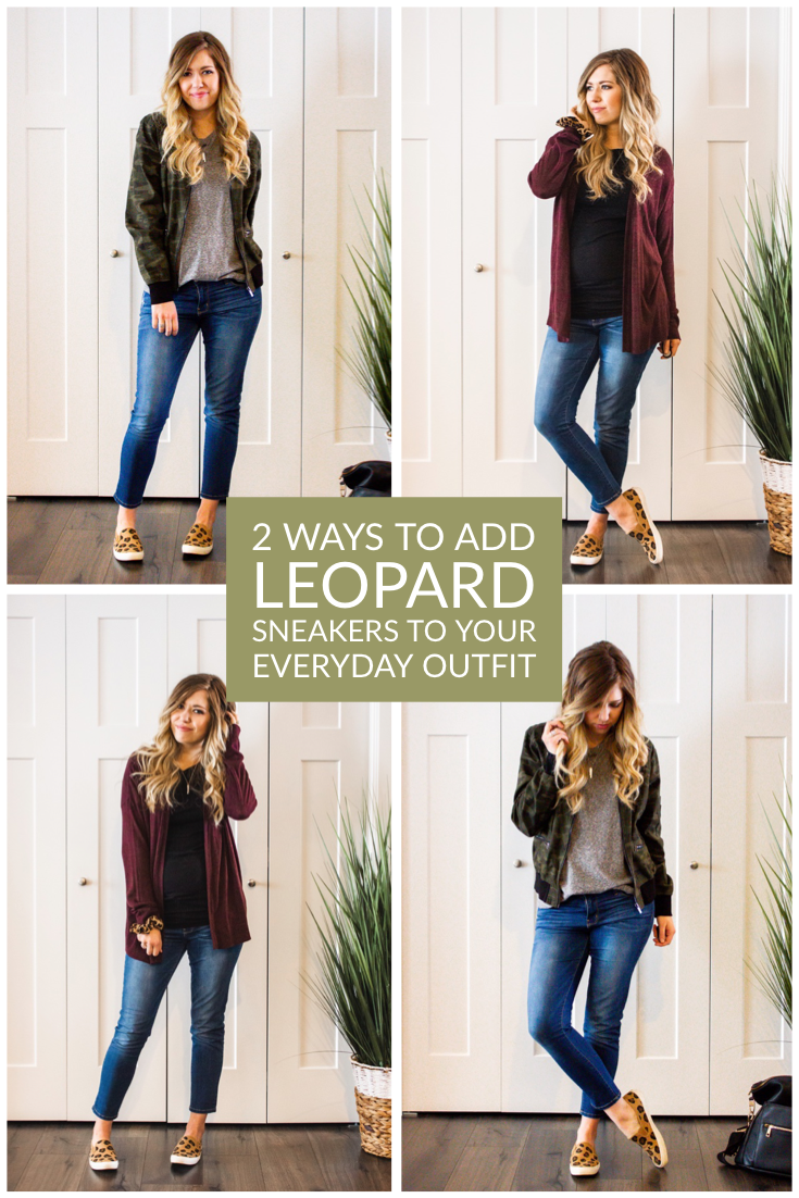 leopard sneakers outfit