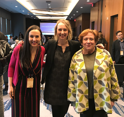 Christie Gamble (center) alongside Sara Neff, Senior Vice President, Sustainability, Kilroy Realties (left), and Kate Diamond, Principal, HDR Inc. (right).