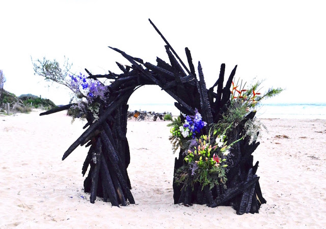 Sculptural finish of performance at The Lorne Sculpture Biennale, 2016&nbsp;