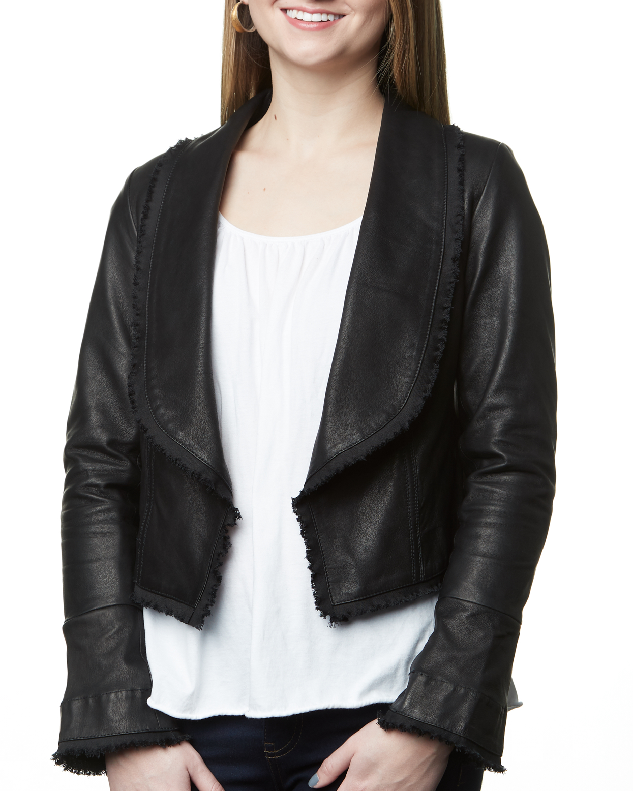 Camille Leather Jacket · Black — Sarah Stewart Women's Clothing ...