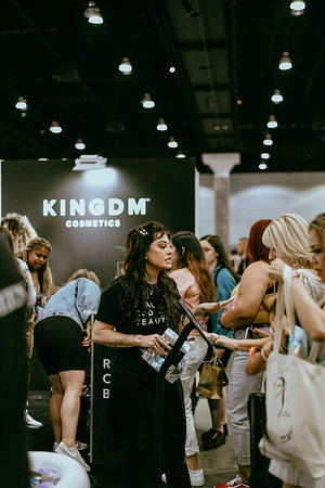 Olivia Alexander at LA BeautyCon 2019 in Kush Queen booth. 