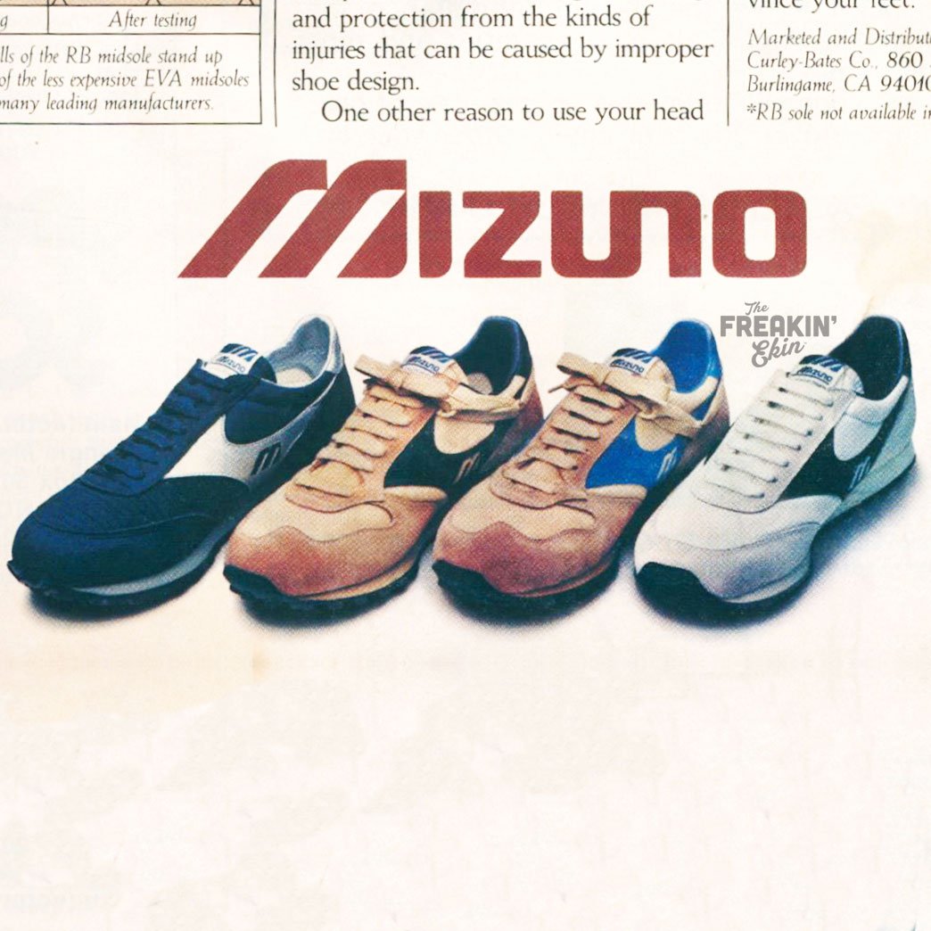 Mizuno 1981 vintage sneaker ad
