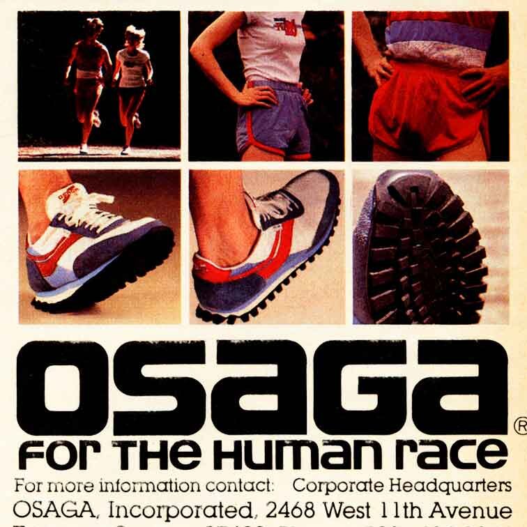 The Deffest®. A vintage and retro sneaker blog. — Osaga 1979 retro sneaker  ad for the KT-26 runner