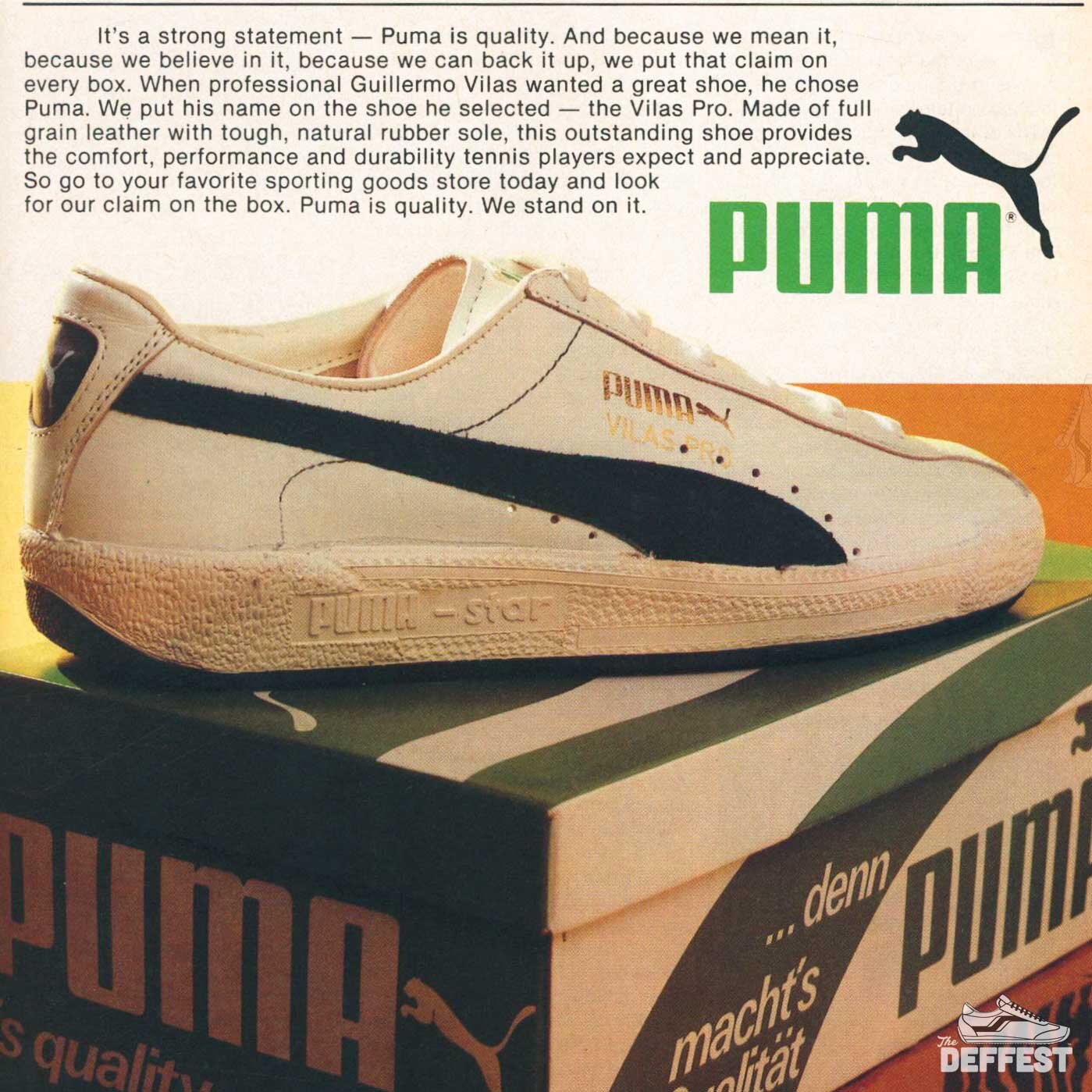 The Deffest®. A vintage and retro sneaker blog. — Puma 1980 Vilas Pro ...