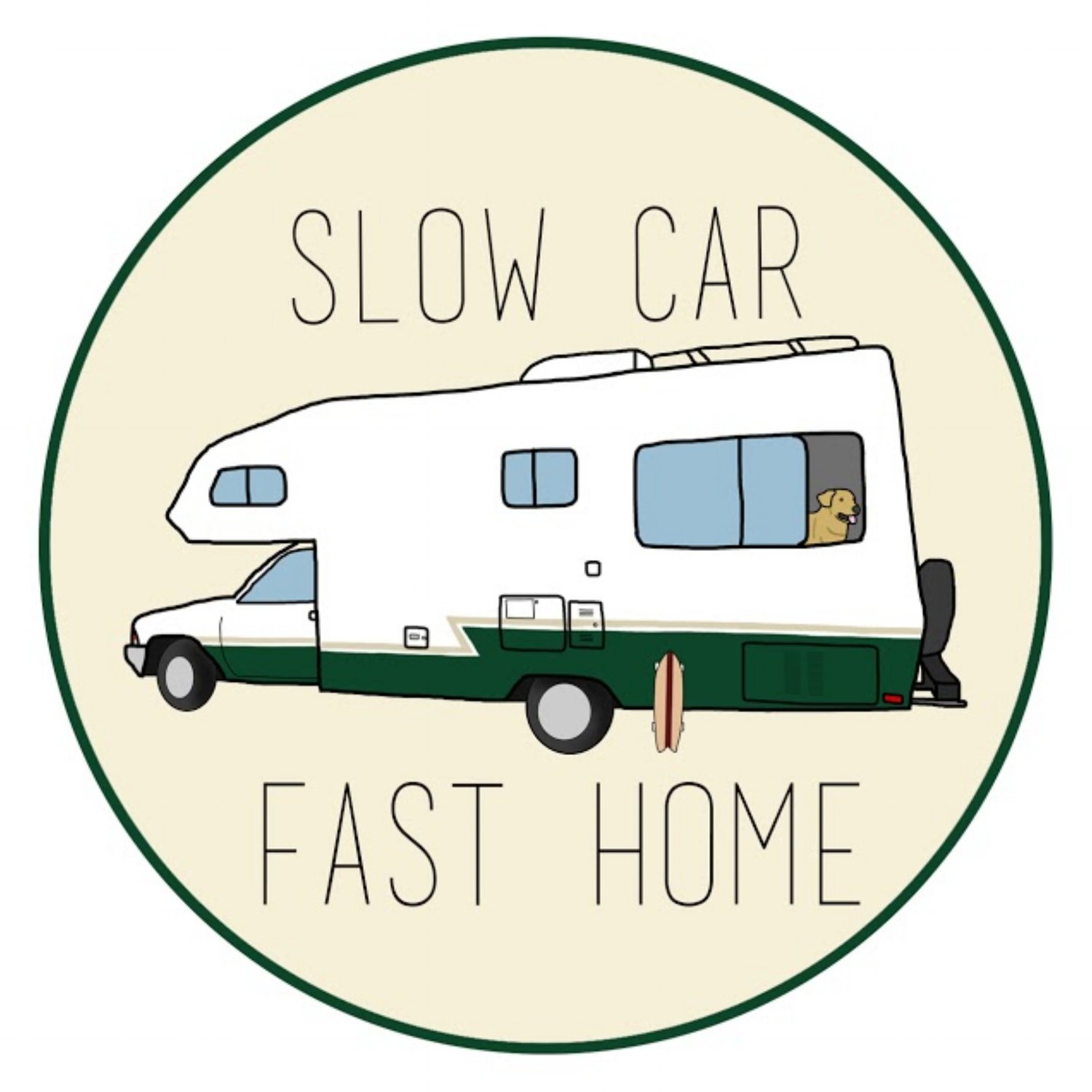 it/'s a fast house slowcarfasthouse,  It/'s not a slow car #vanlife  STICKER