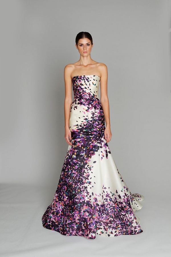 Purple Floral Dresses For Weddings Hot ...