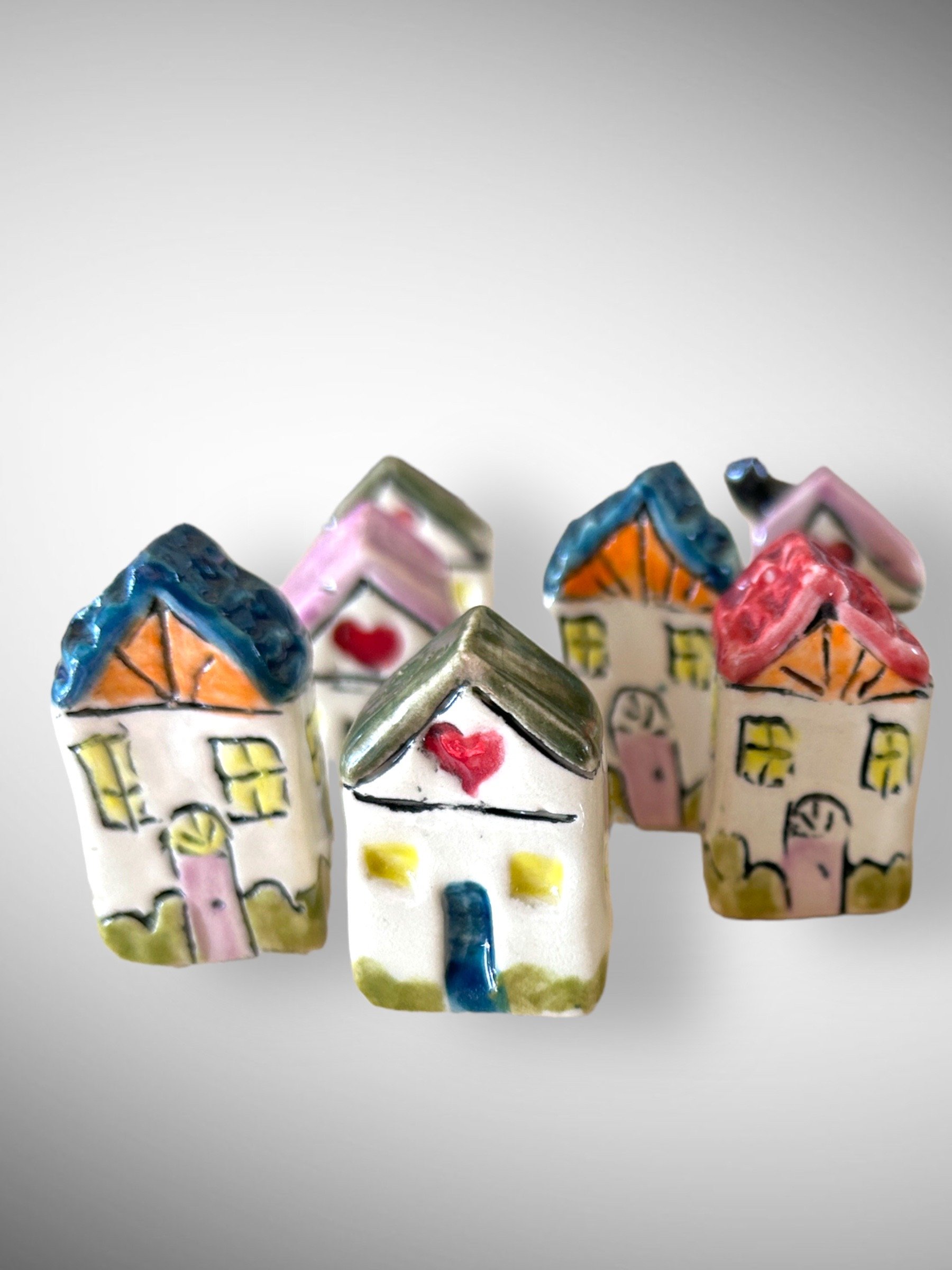 miniature clay houses