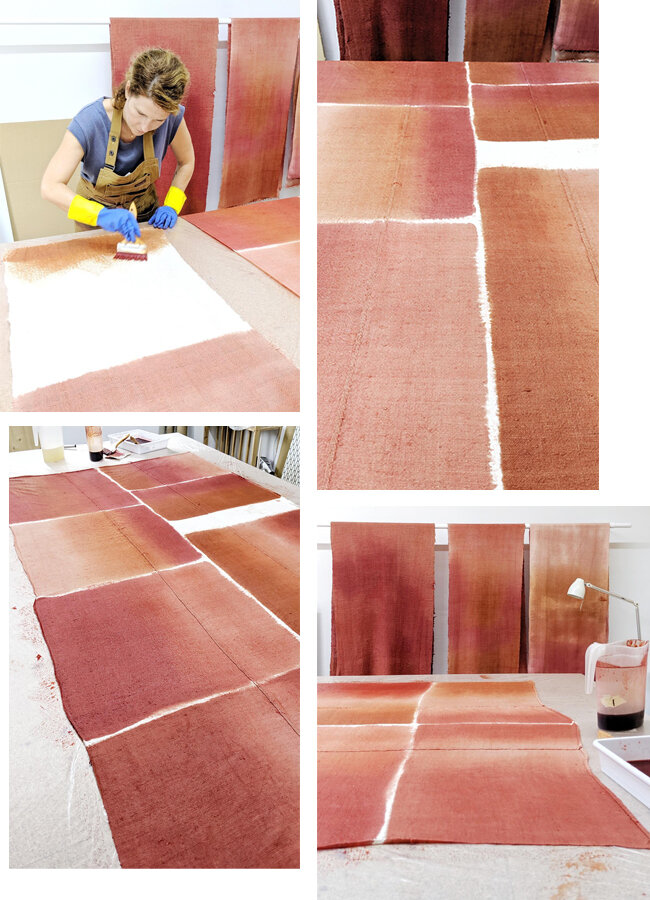Espanyolet painting the fabric for Lottie Lifestyle.jpg