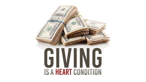 Image result for giving money is about the heart