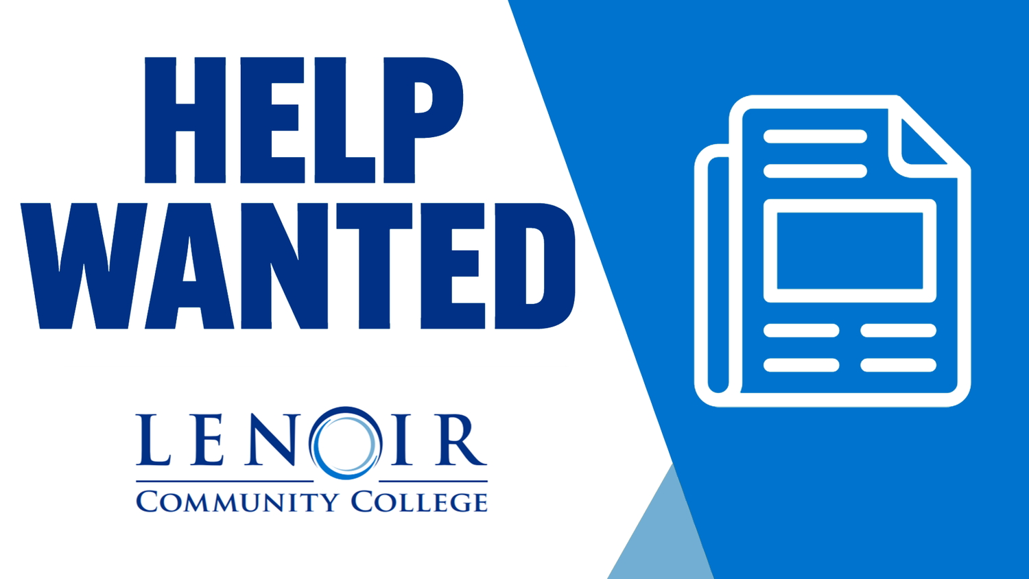 Help wanted: LCC – Accounting Technician
