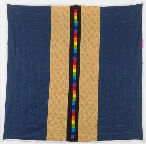  In Rainbows (side B) , Joey Veltkamp - 68”x68” - Fabric, thread, batting - $500 starting bid 