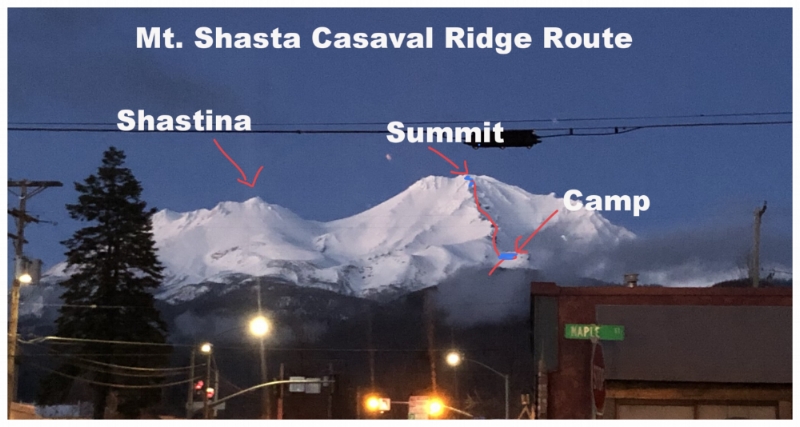  Mt Shasta Casaval Ridge Route 
