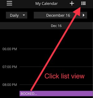 MeetHook – Session Calendar view