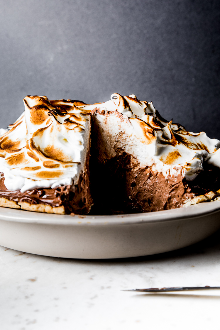 Chocolate Pie with Toasted Meringue — Flourishing Foodie