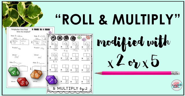 Read on for a look at the 4th and 5th grade leveled continuum for multiplication concepts, a free multiplication dice game, and other ideas for differentiation during your multiplication unit.