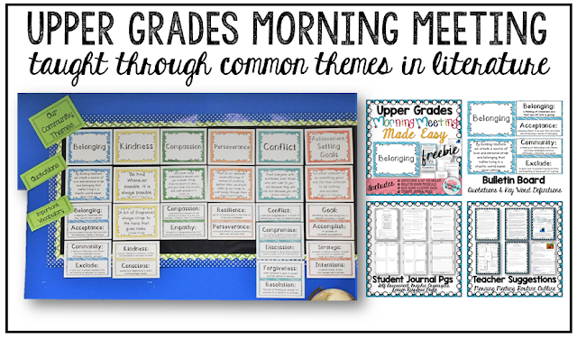  Morning Meeting Made Easy with Themes in Literature
