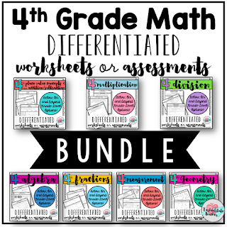 4th Grade Differentiated Math Assessments