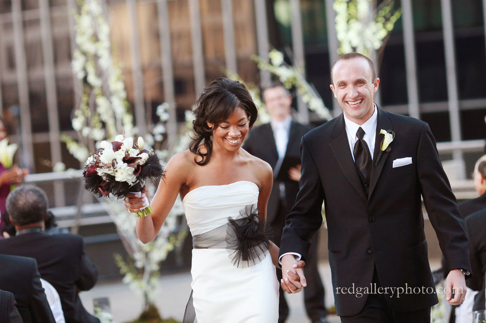 Columbus, Ohio, Wedding officiant Damian King at Renaissance Hotel with Red Gallery Photography at Fall wedding