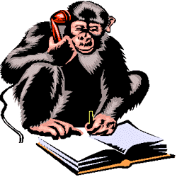 monkey reading a book.gif