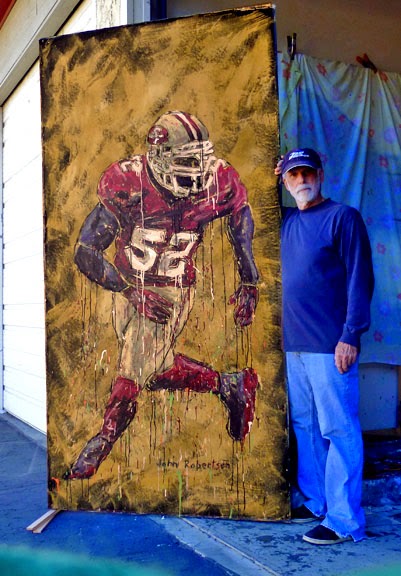 San Francisco 49ers painting — John Robertson artist. Broad experience in  painting — John Robertson Artist