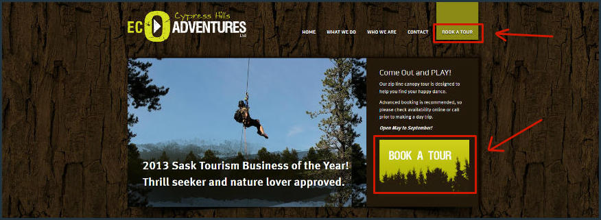 Eco Adventures Website