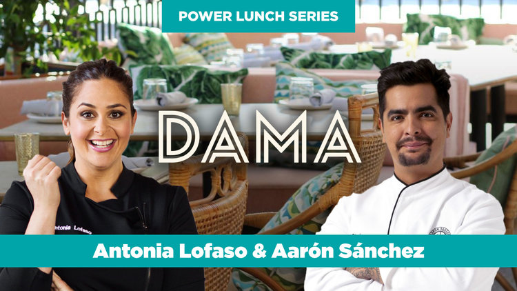 Power Lunch at DAMA with Chefs Antonia Lofaso & Aarón Sánchez