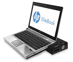 HP EliteBook2570p_FrontRightOpen_Docked