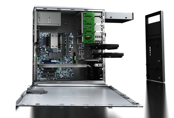 HP Z400 workstation internal front facing-cropped