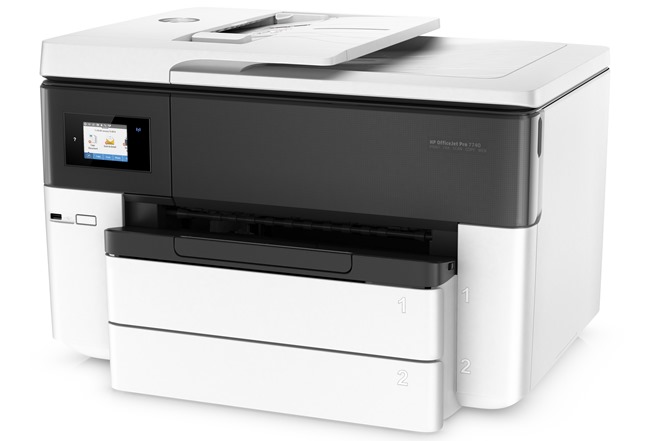 HP OfficeJet Pro 7740 Wide Format All-in-One, Left facing, no output