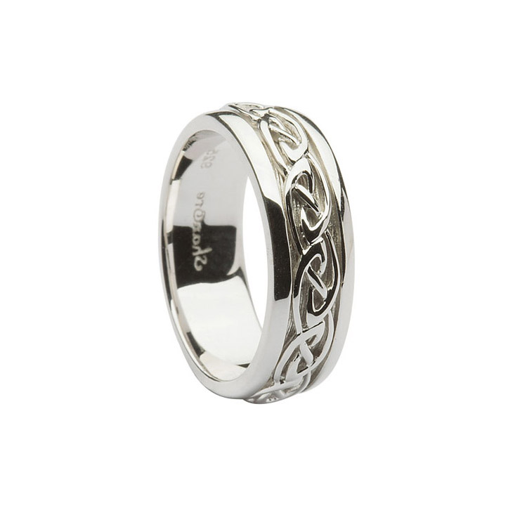 Silver Men's Celtic Knot Wedding Ring — Unique Celtic Wedding Rings