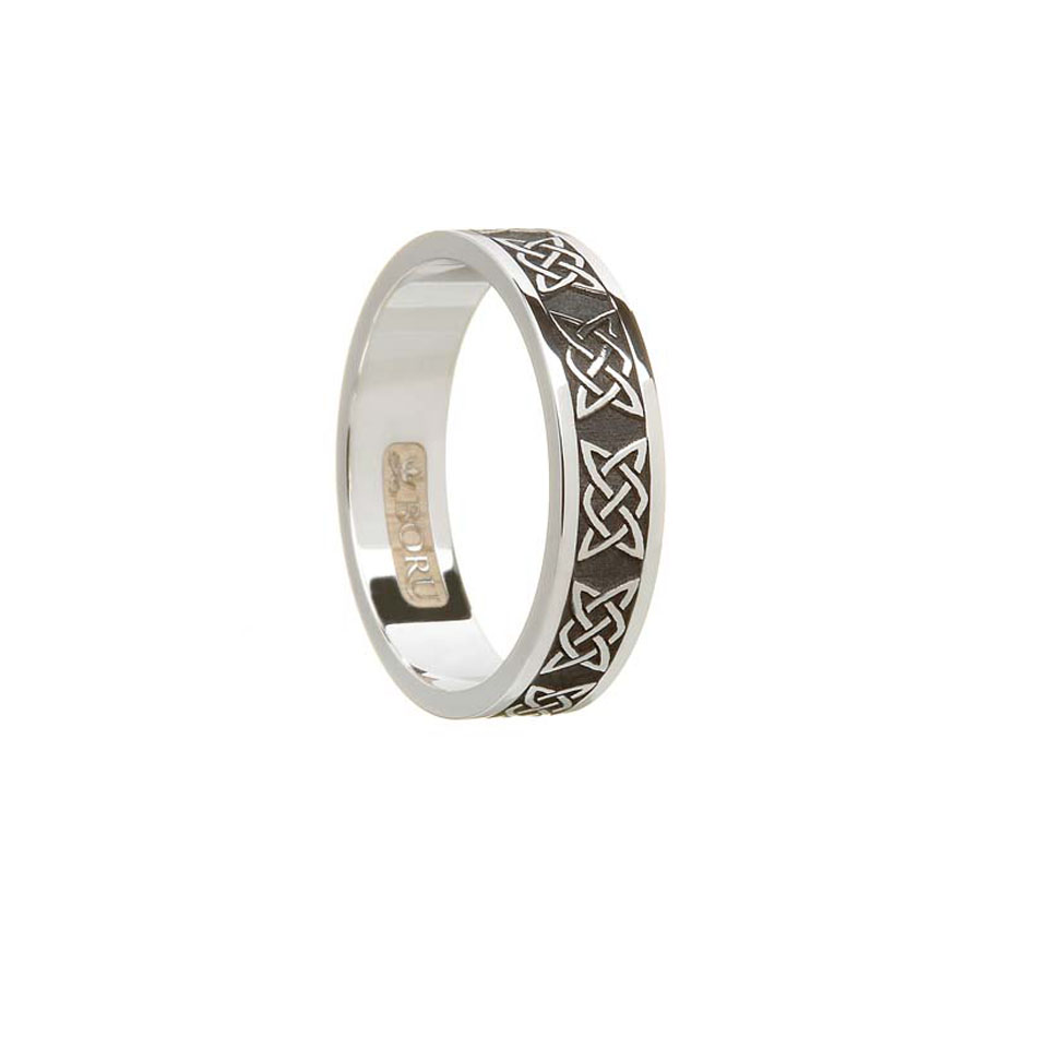 Ladies Sterling Silver Celtic Lover's Knot Wedding Ring — Unique Celtic ...