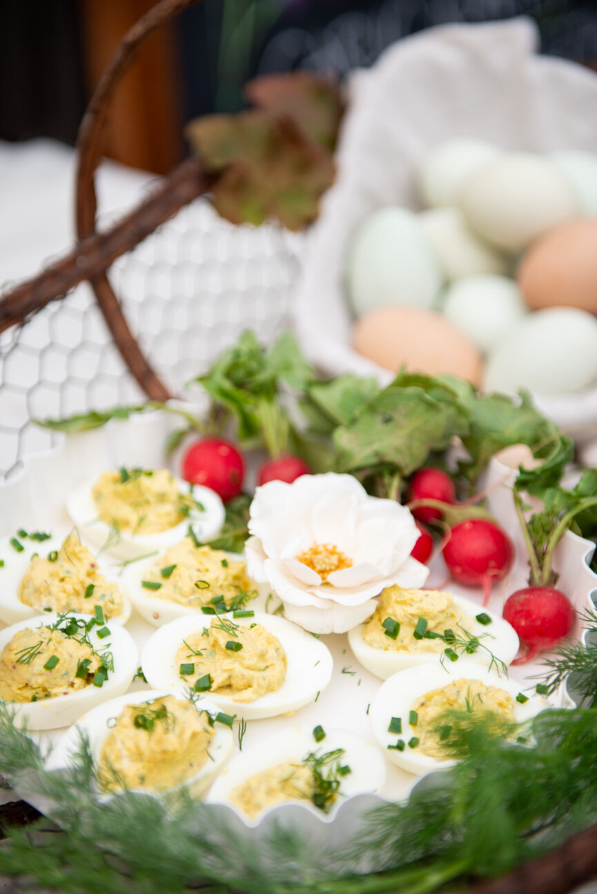 Southern Deviled Eggs with Fresh Herbs Recipe — Paprika Southern