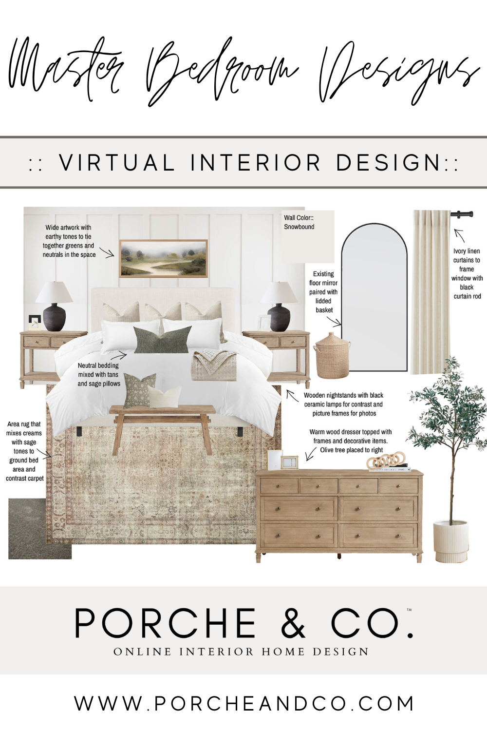 Designs of the Week :: Modern Classic Master Bedroom Designs — Porche & Co.