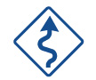 Curvy Road Sign Icon
