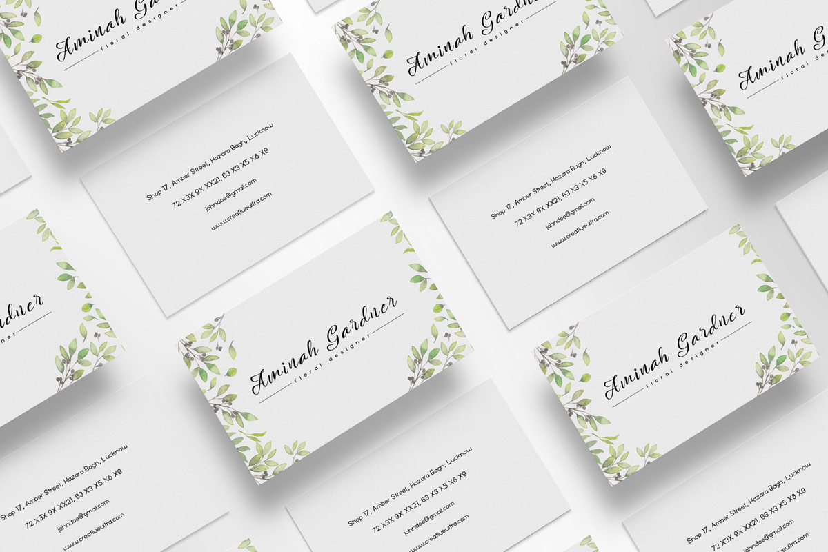 Free Floral Designer Business Card Template