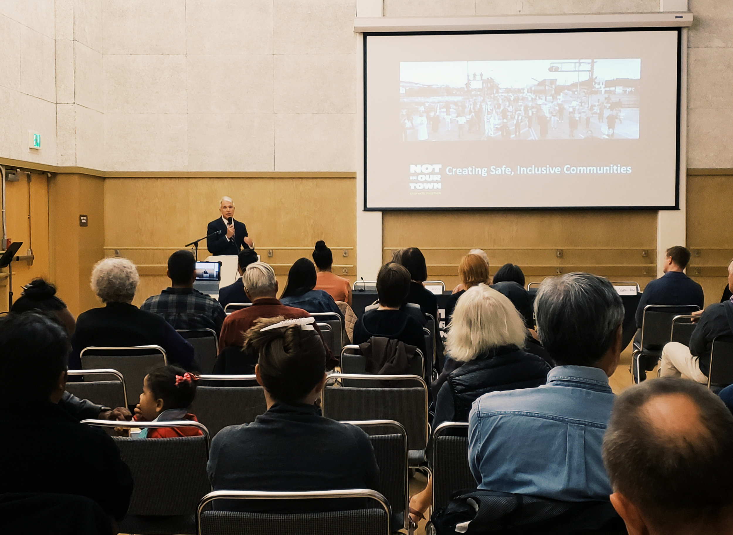 San Francisco District Attorney George Gascón introduces “Light in the Darkness” at the SF screening and community discussion earlier this month.