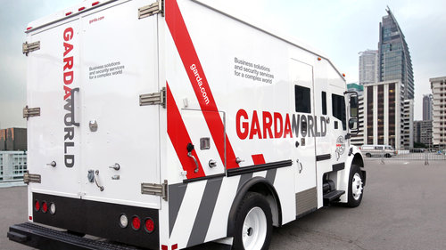 A GardaWorld armored truck. Photo by Kount Montreal.