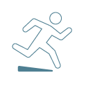 Icon of person running