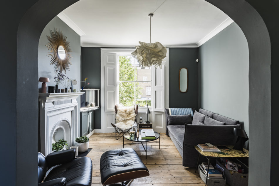 The Nordroom - A Blue and Grey London Home with Beautiful Wooden Floors