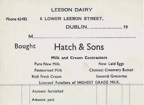 hatch & sons dublin ireland