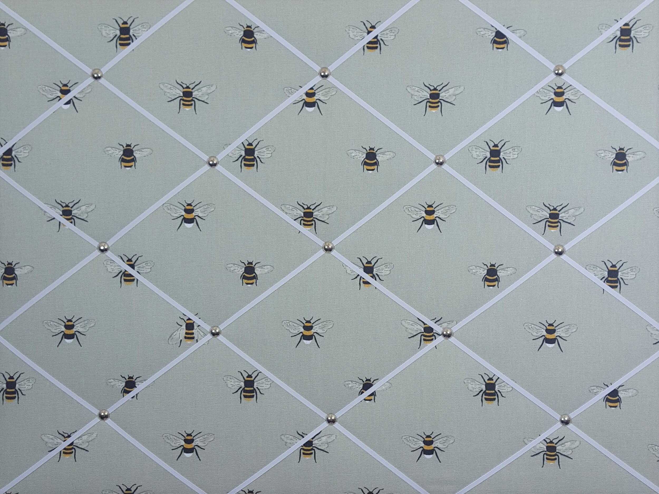 Sophie Allport Bees Notice/Memo Board Small 40cm x 30cm, Landscape, Black Elastic 