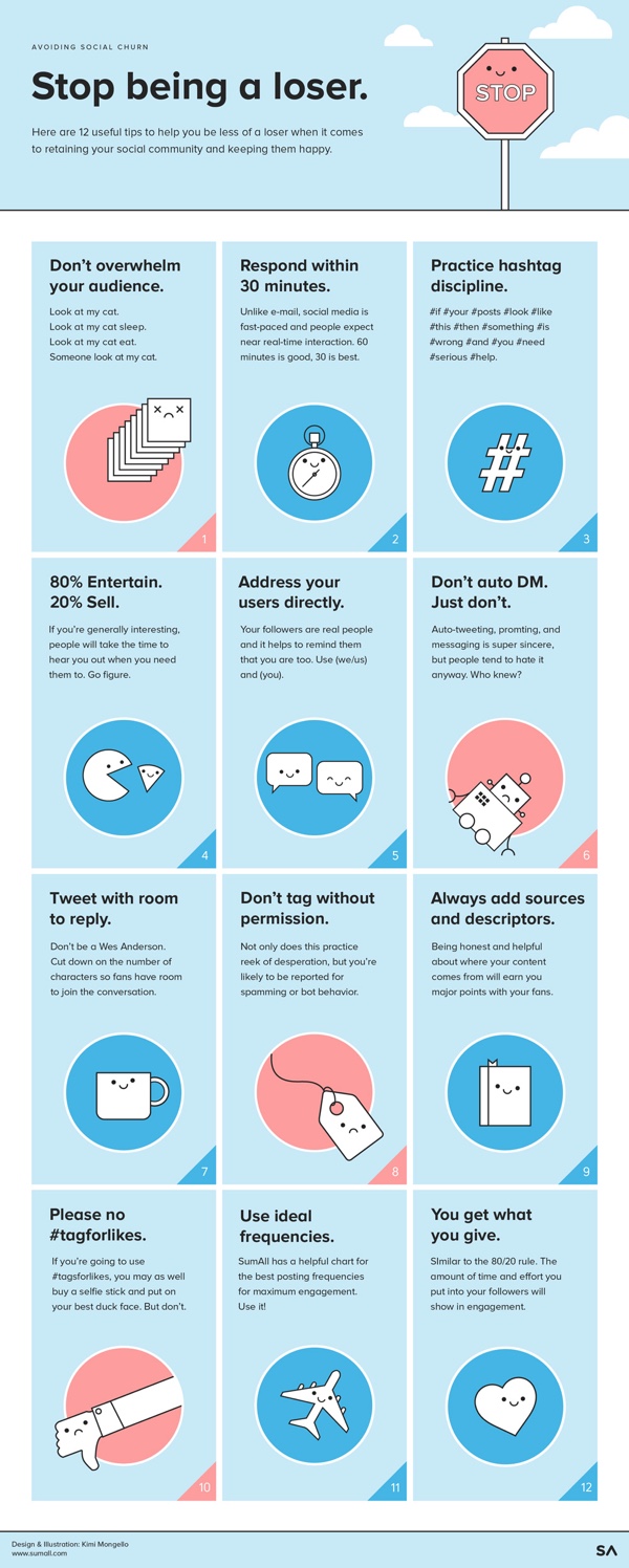 Stop Being A Social Loser — Cool Infographics