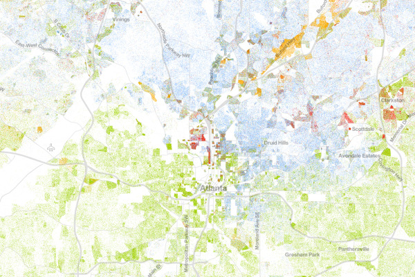 The Racial Dot Map Atlanta