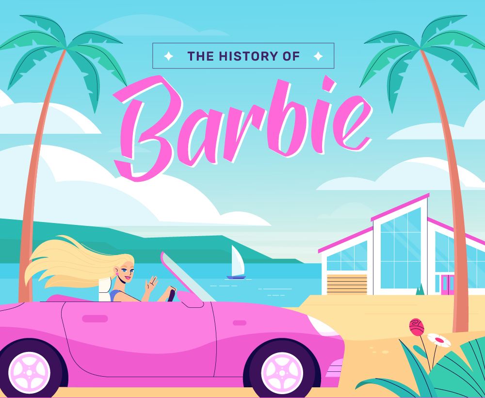 The History of Barbie — Cool Infographics