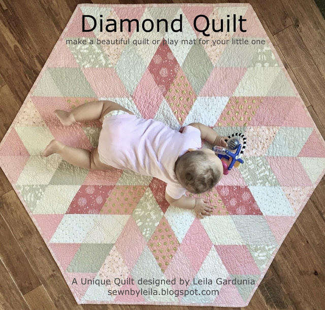 hexagonal, easy, fast, unique, cute, and sophisticated - this baby quilt is all the things!