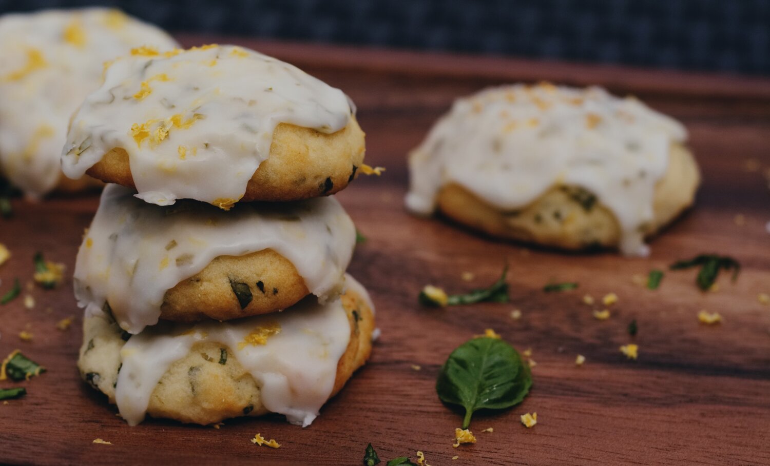 Lemon Basil Muffin Cookies