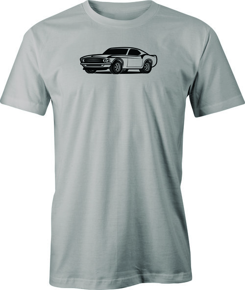 Boss 302 -Mustang drawing printed on T shirt.  Free Shipping
