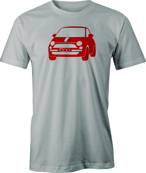New Fiat 500 Drawing printed on T shirt