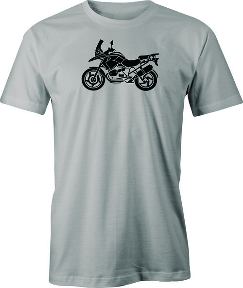 BMW GS  Adventure Motorcycle Drawing printed on Men's T shirt