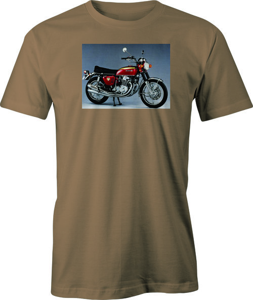 Honda CB 350 Color Image printed on men's T shirt